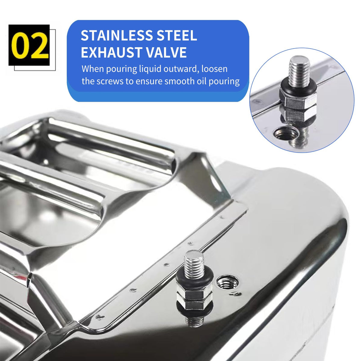 5 Gallon 304 Stainless Steel Water Container U407487