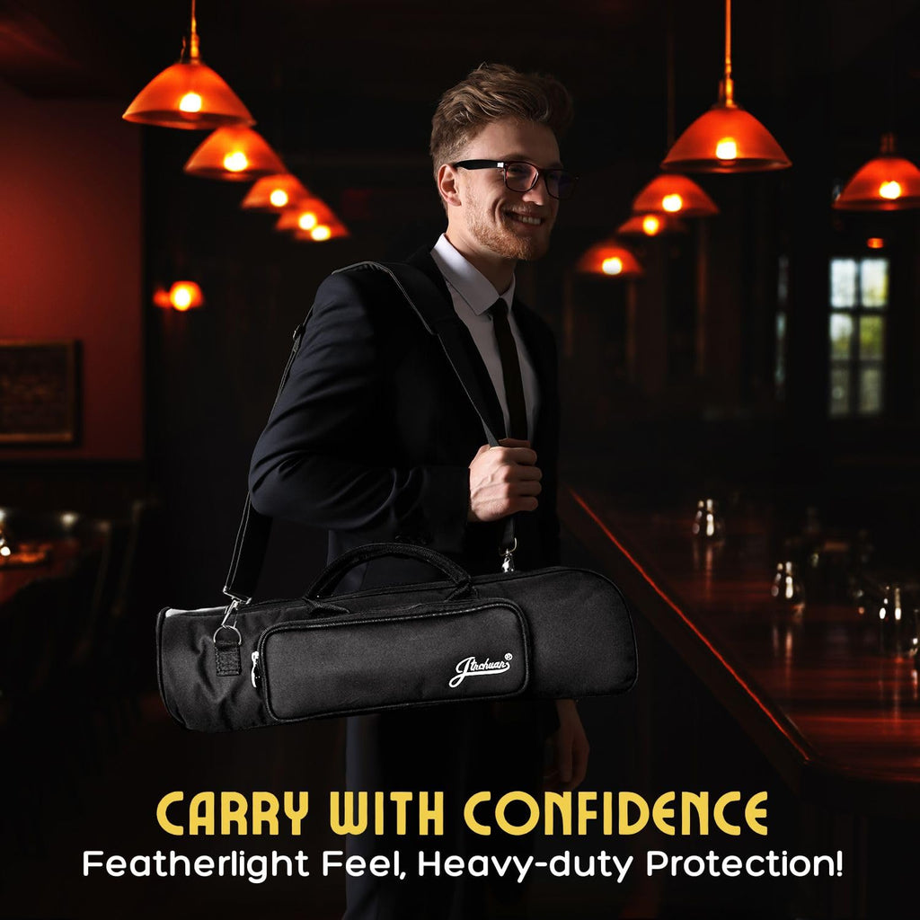 Cotton Padded Black Trumpet Bag with Adjustable Shoulder Strap Z6624