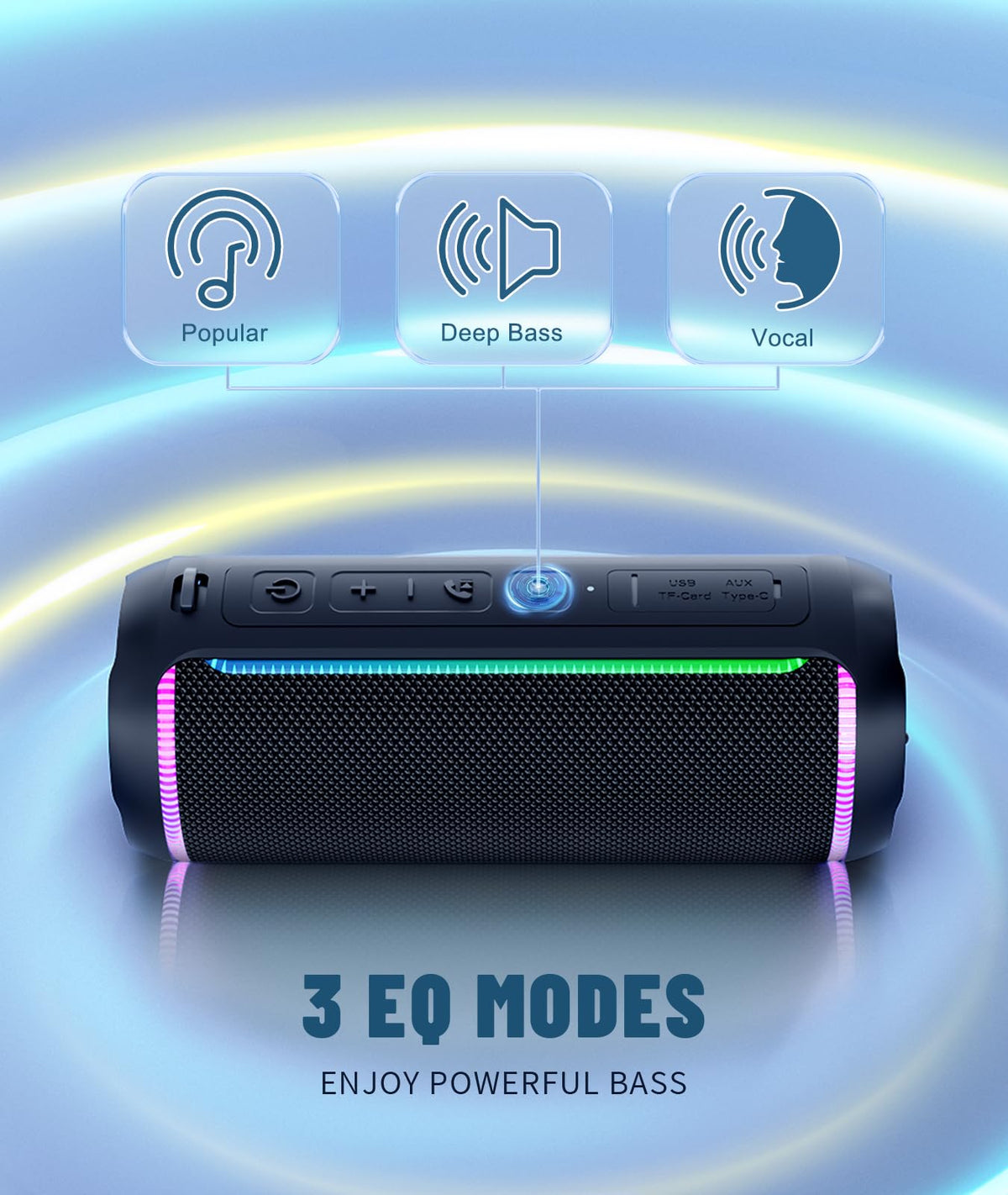 Black Portable Bluetooth Speaker R89765