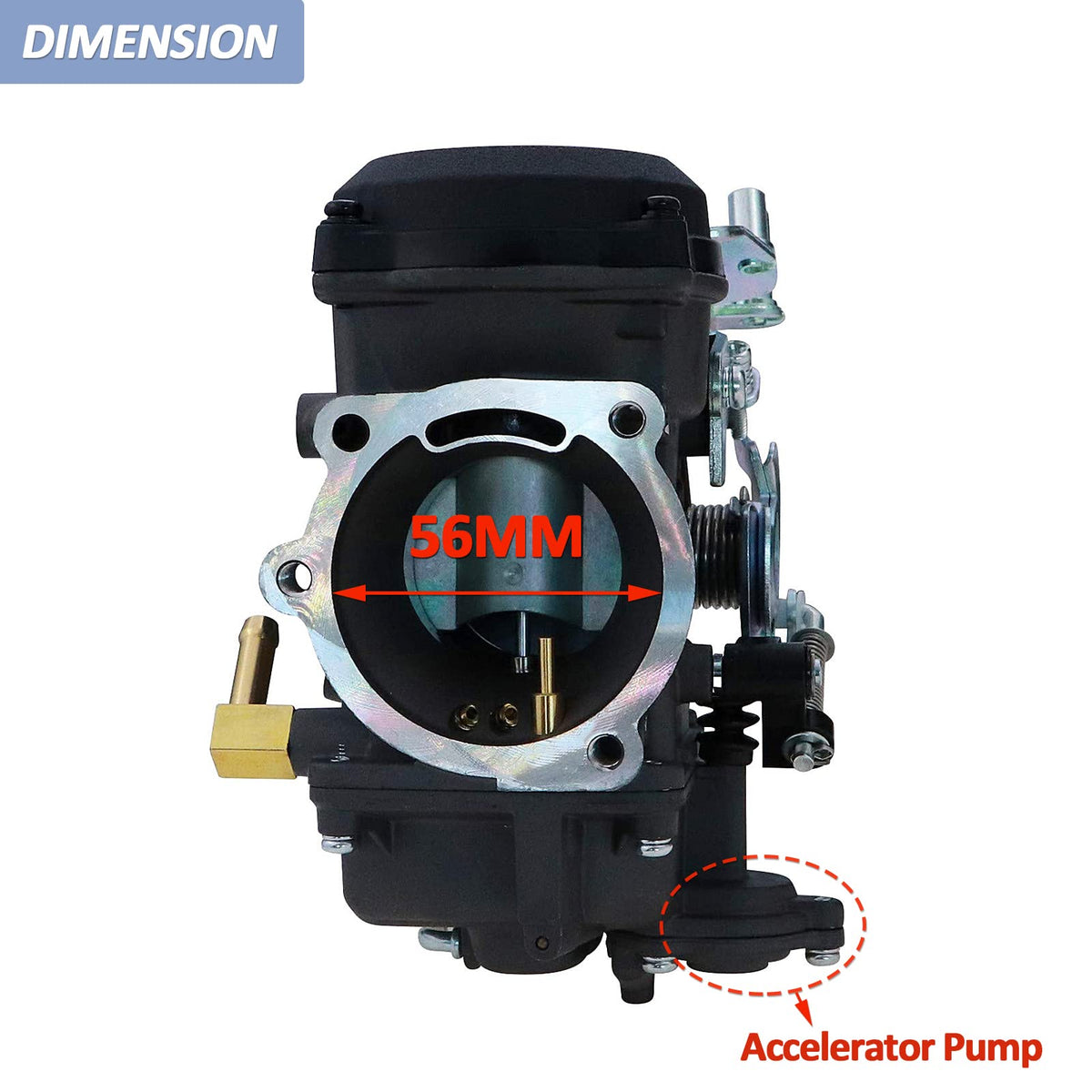 CV40 Carburetor with Fuel Filter Spark Plug Jets W260
