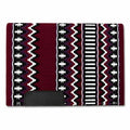 Burgundy Black White Tribal Horse Saddle Pad K619860