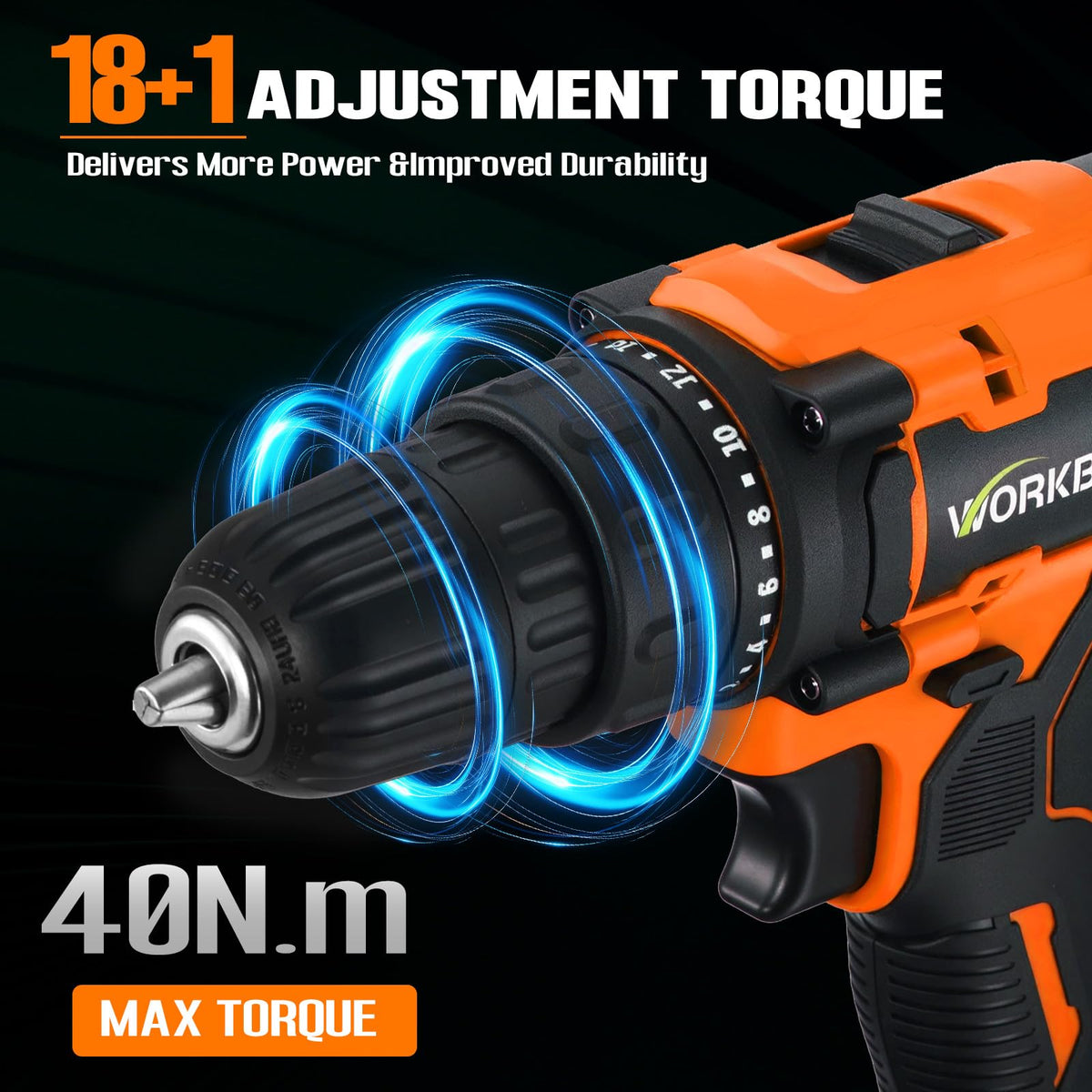 21V Cordless Drill Set with Battery Charger C21056