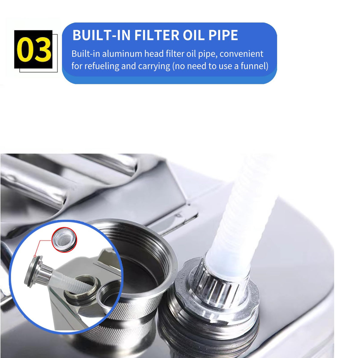 5 Gallon 304 Stainless Steel Water Container U407487