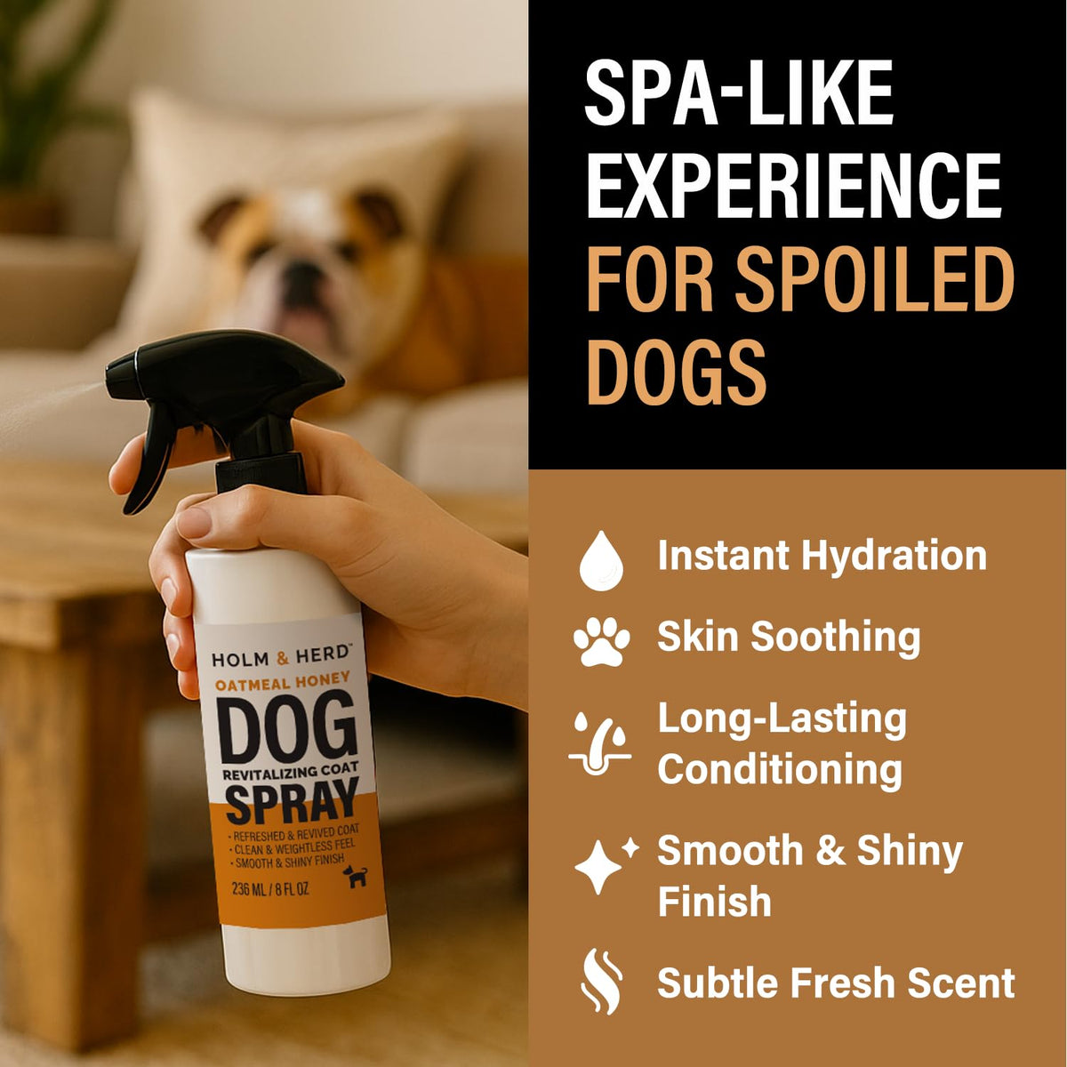 Oatmeal Honey Dog Deodorizing Spray P2413