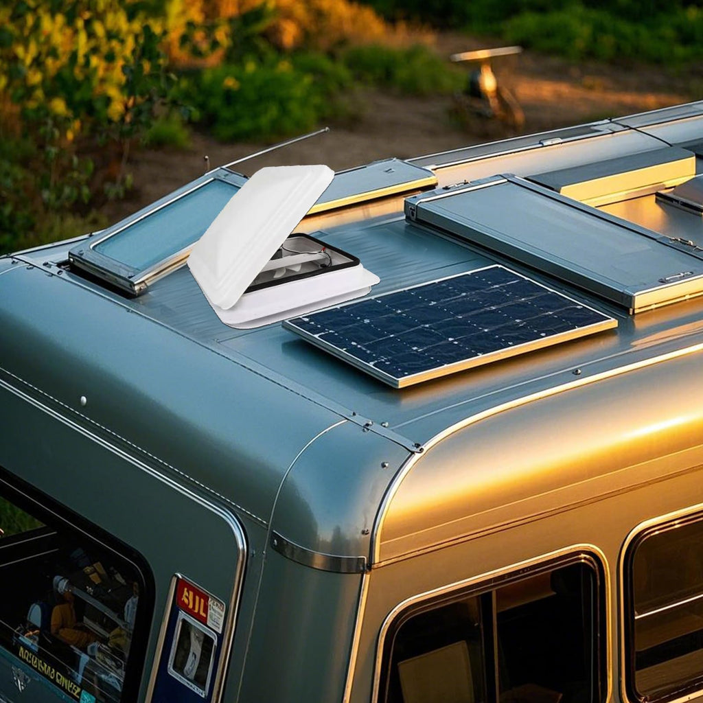 14" RV Roof Vent with 12V Fan, White W75634