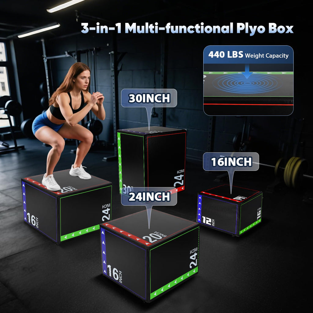3 in 1 Foam Plyometric Jump Box V4223