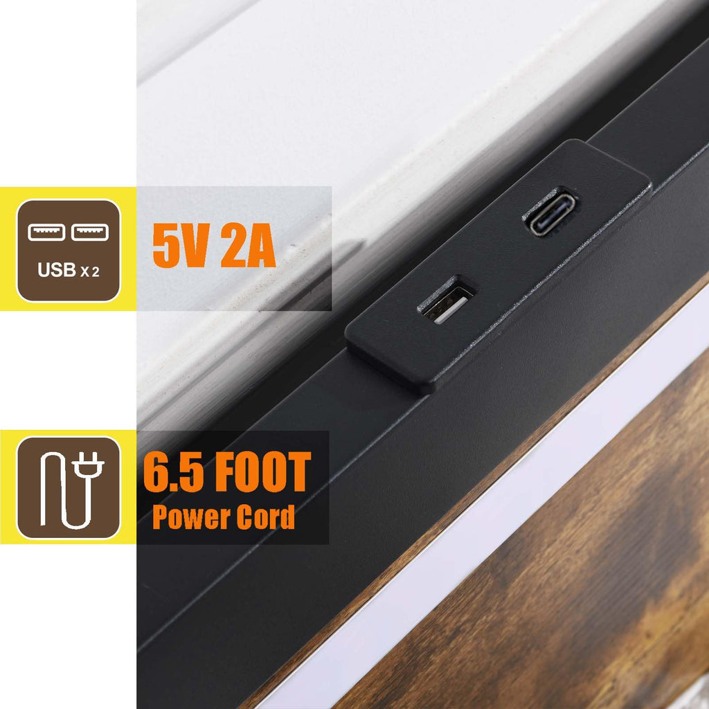 King Size Wood Bed Frame with 4 Storage Drawers G232010