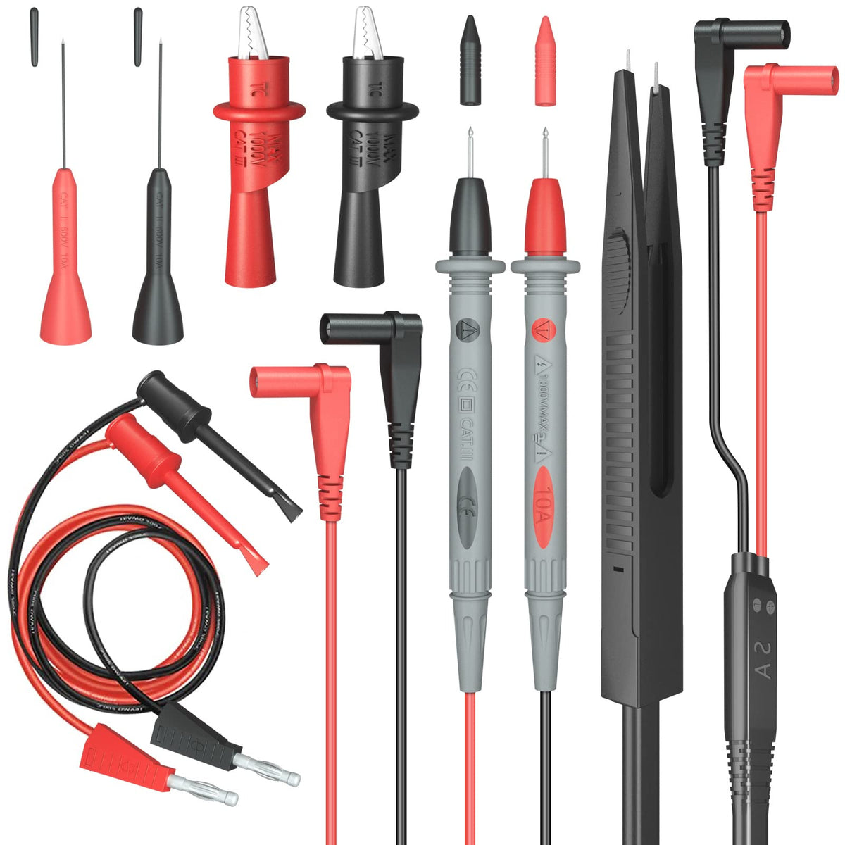 Multimeter Test Leads Set with Alligator Clips K6799