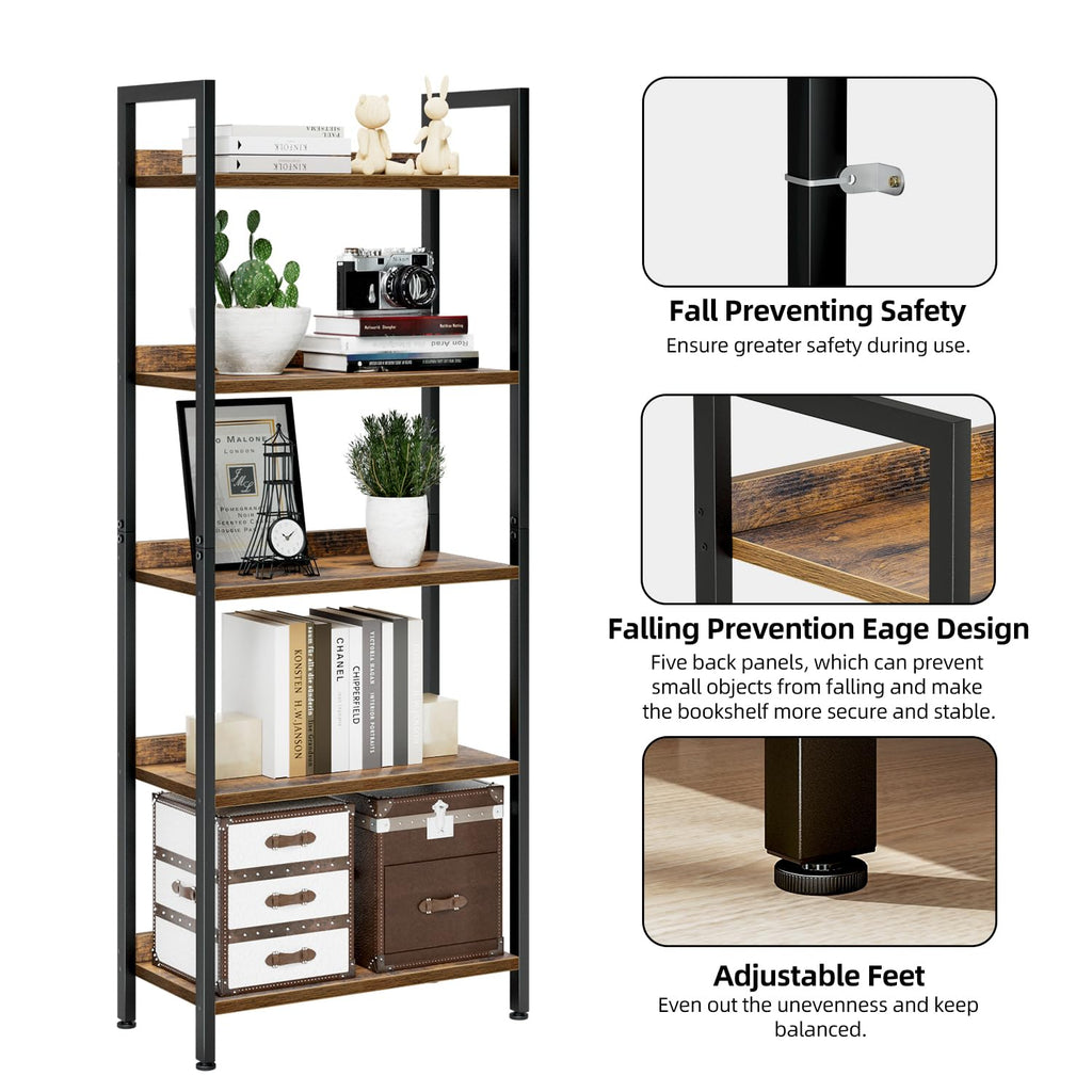 5 Tier Freestanding Bookshelf N6076