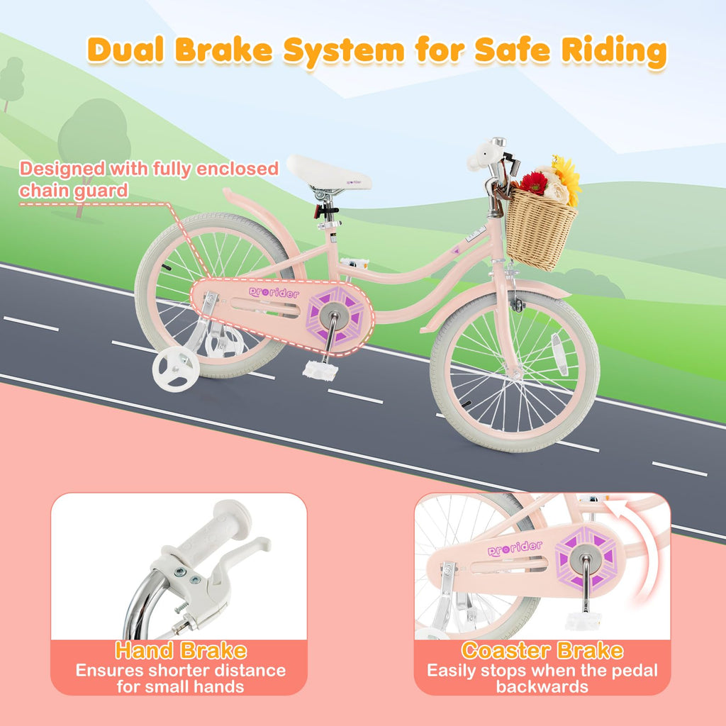 14 16 18 Inch Kids Bike with Training Wheels K44220