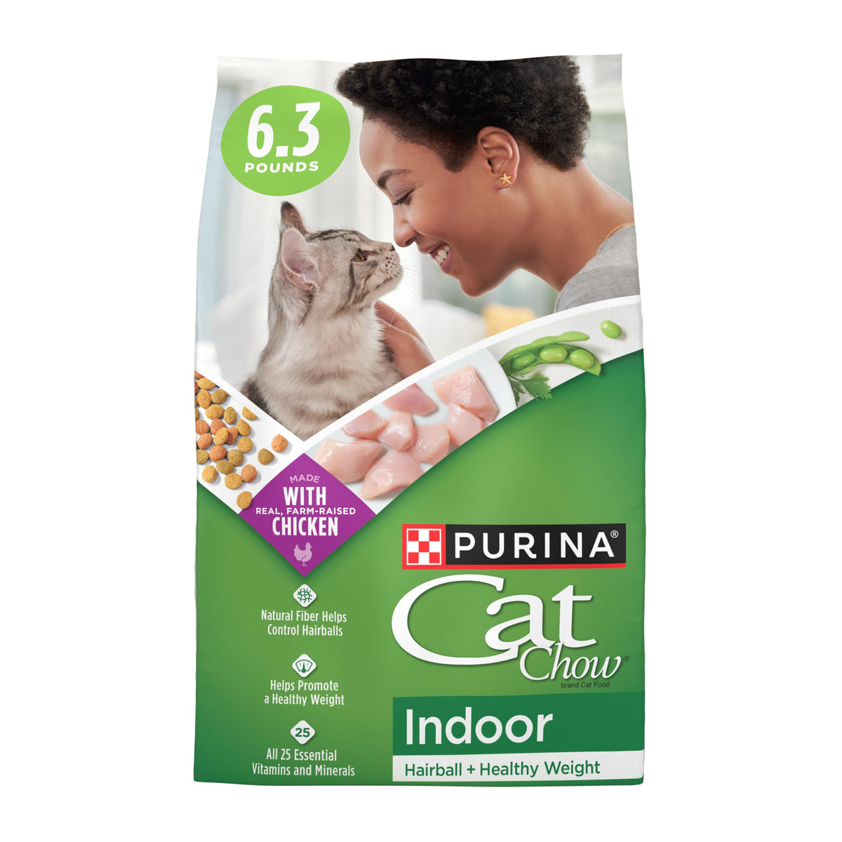 Indoor Dry Cat Food 6.3 lb. Bag S413868