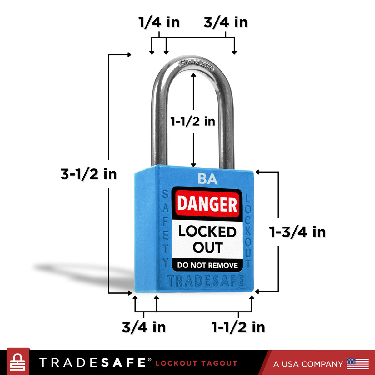 10 Blue Keyed Alike Locks G750