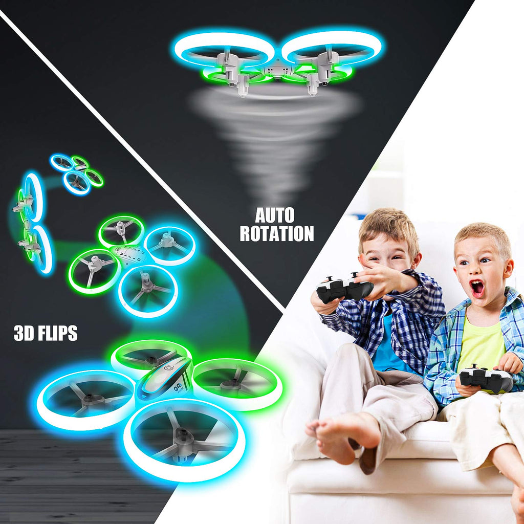 RC Drone with Altitude Hold and Headless Mode, 2 Batteries and Remote Control Y896114