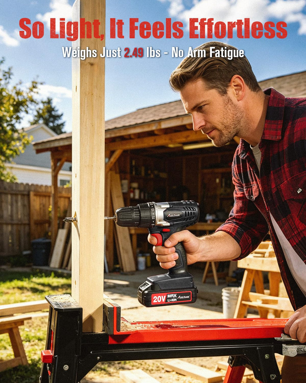 20V Cordless Electric Drill Set W450330
