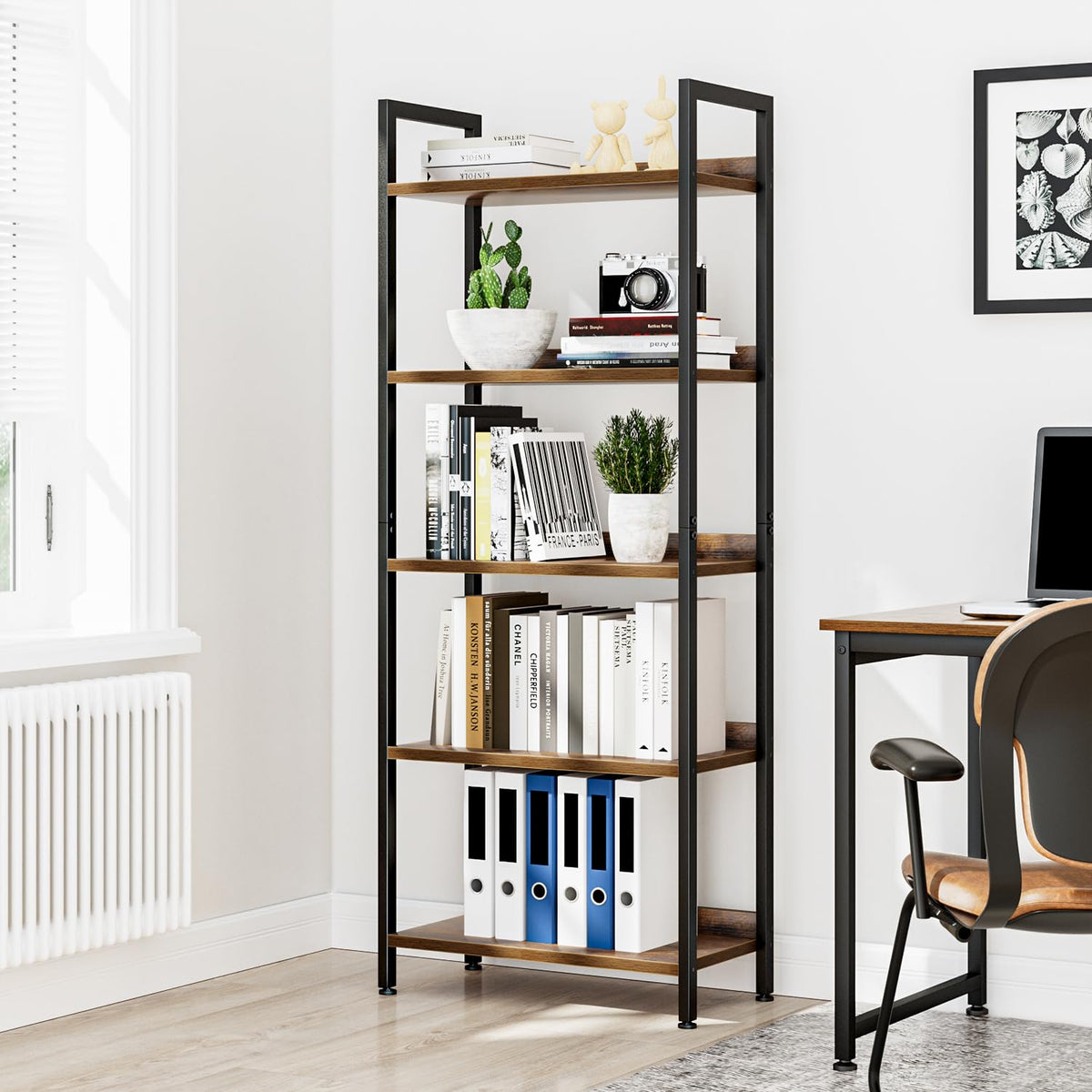 5 Tier Freestanding Bookshelf N6076
