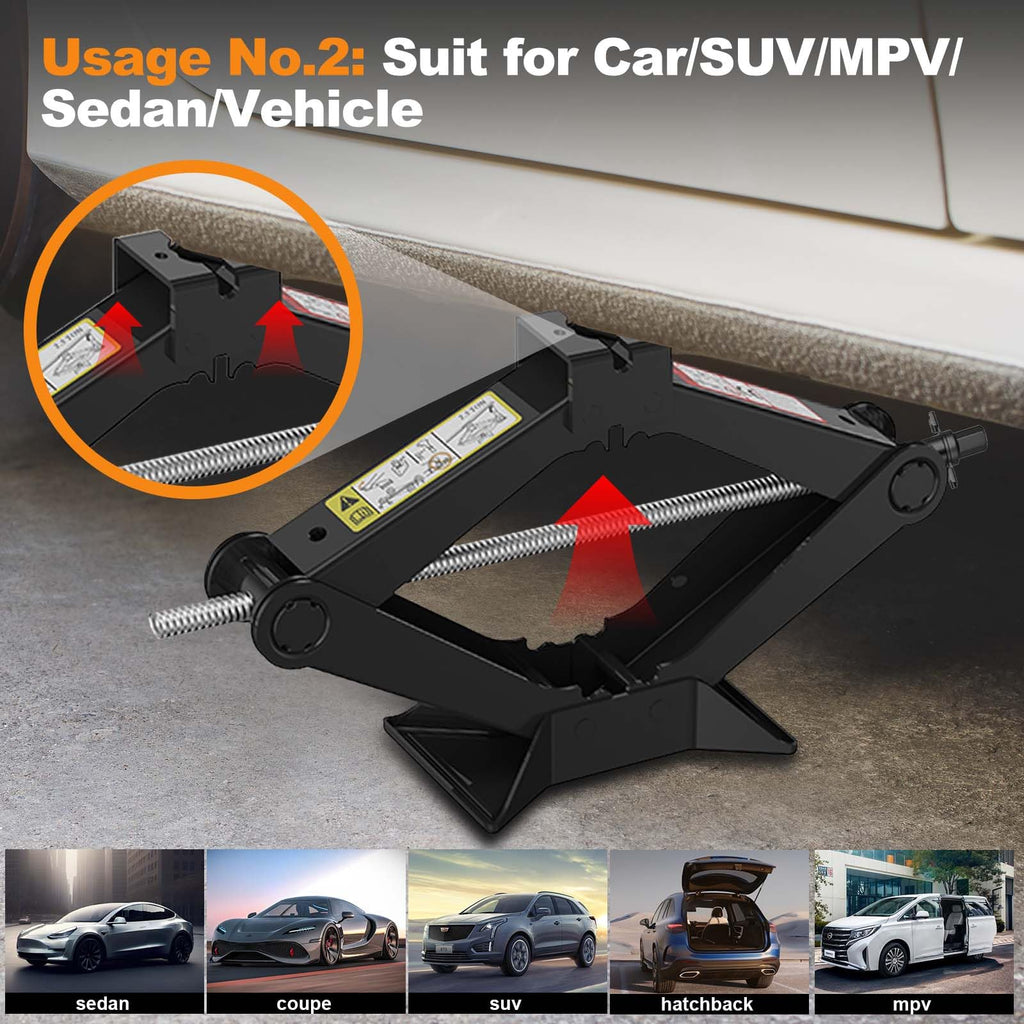 Scissor Car Jack Kit 2.5 Ton V8669