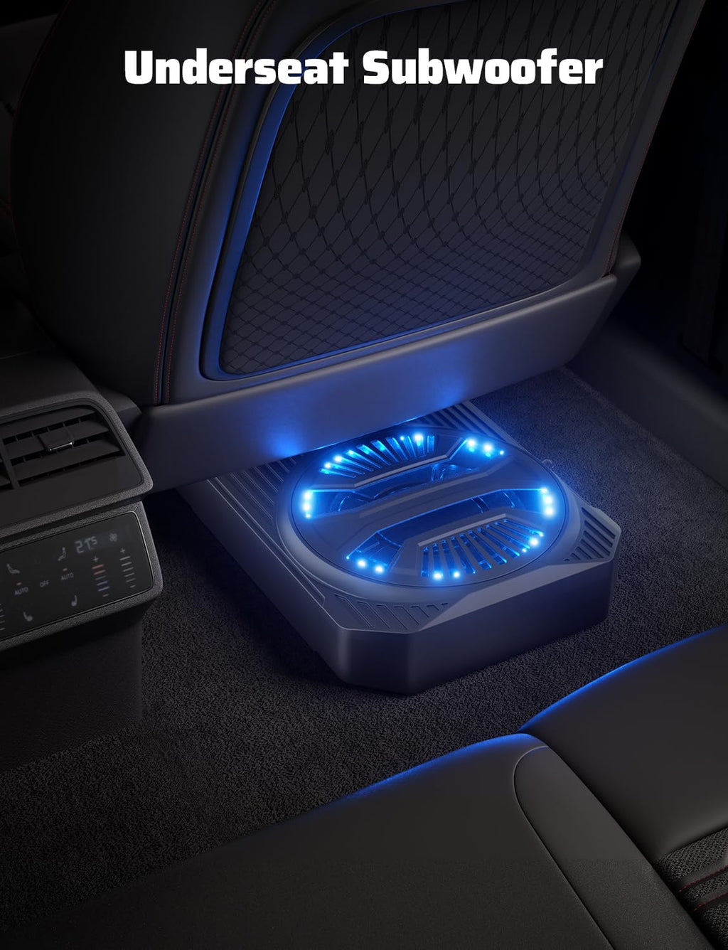 10" 2000W Underseat Car Subwoofer with RGB Lights Y3675