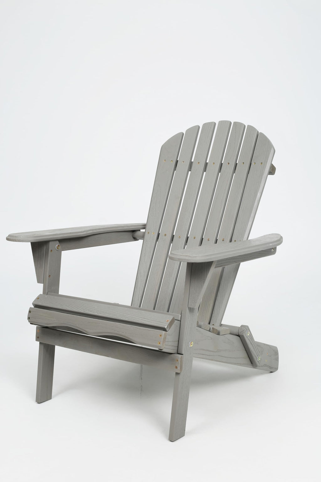 Wood Lounge Patio Chair Set of 2, Folding Adirondack Chairs, Solid Cedar Wood B8469