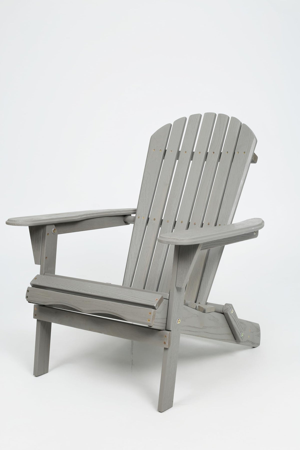 Wood Lounge Patio Chair Set of 2, Folding Adirondack Chairs, Solid Cedar Wood B8469