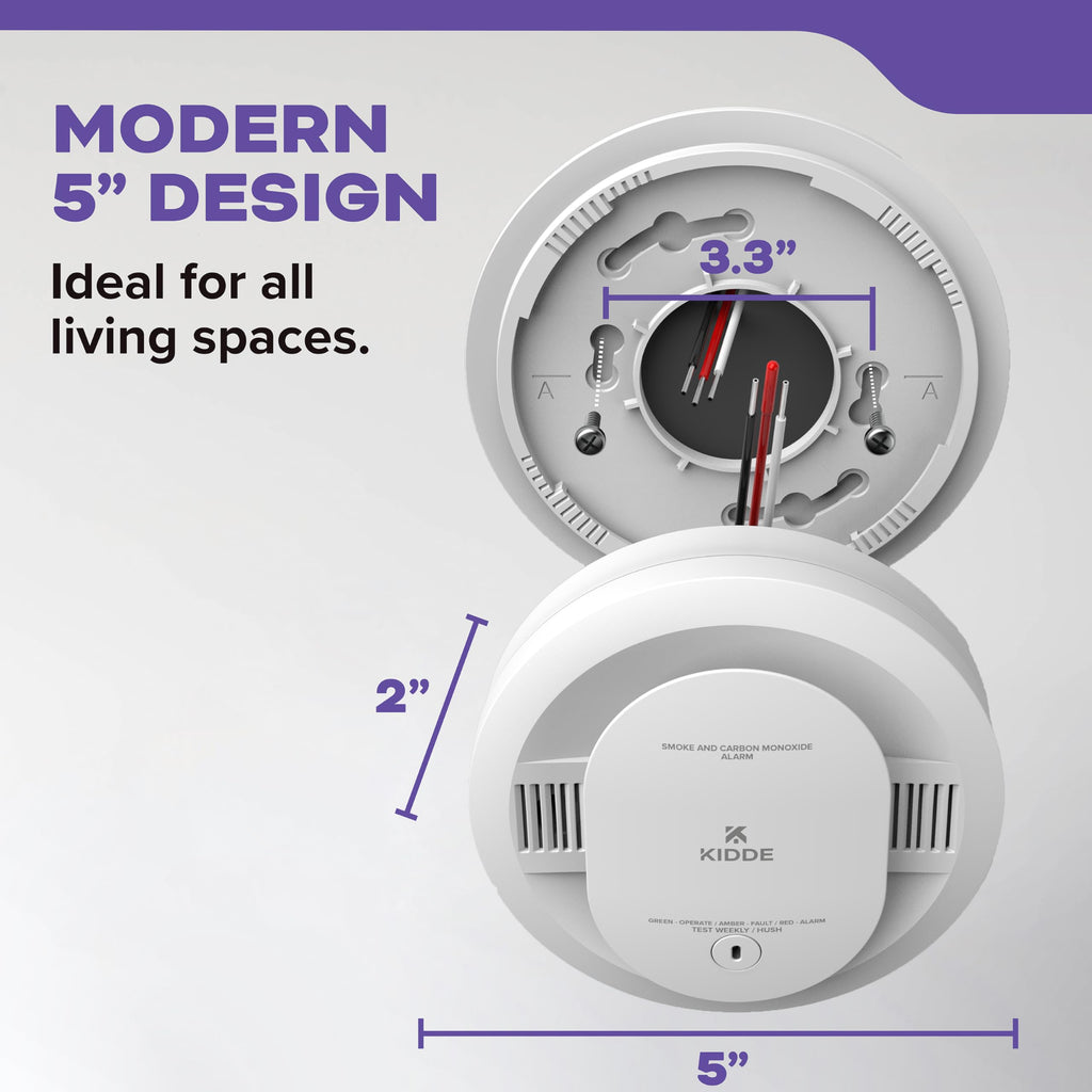 Hardwired Smoke & Carbon Monoxide Detector, 2 Pack R7463