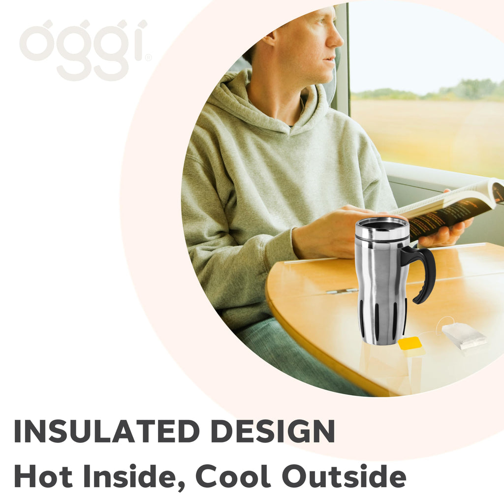 Stainless Steel Thermal Travel Mug 16oz S4254
