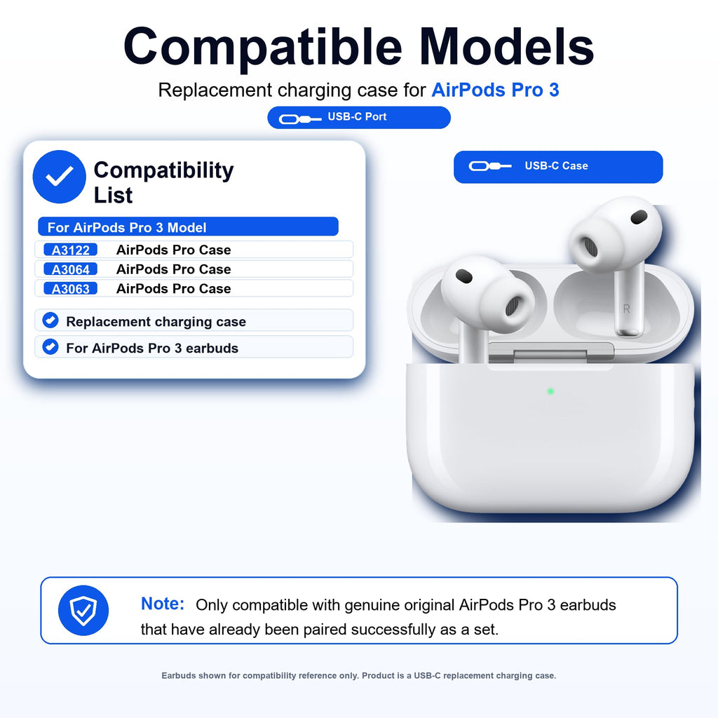 Charging Case Replacement for AirPods Pro 3rd Generation A8818