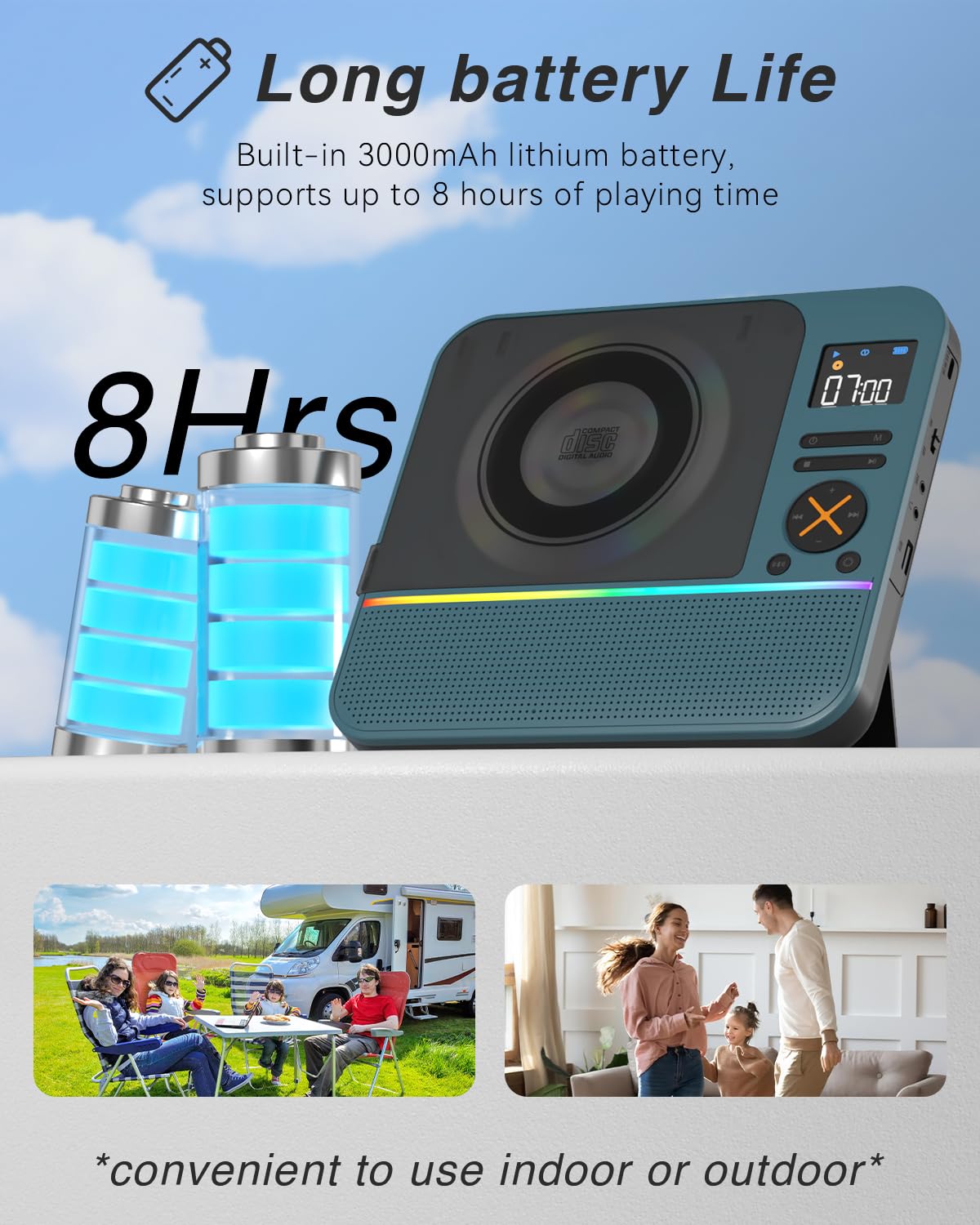 Portable CD Player with Bluetooth R427280