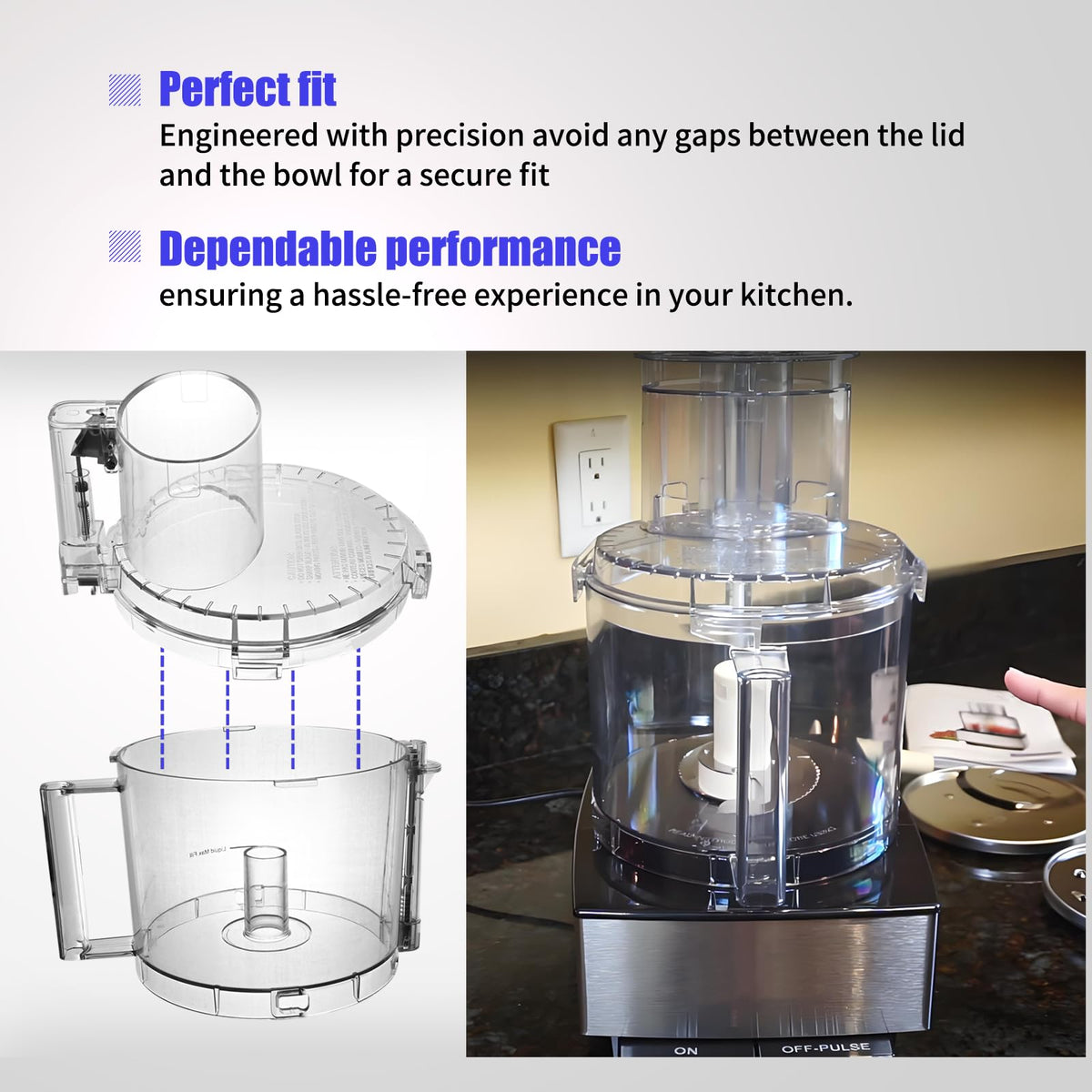Food Processor Work Bowl Lid Z39943