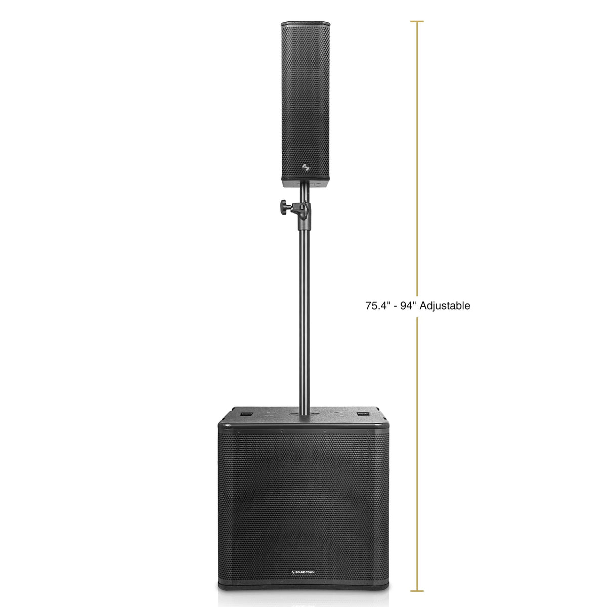 Powered PA System with 18" Subwoofer and Column Array Loudspeaker F8499