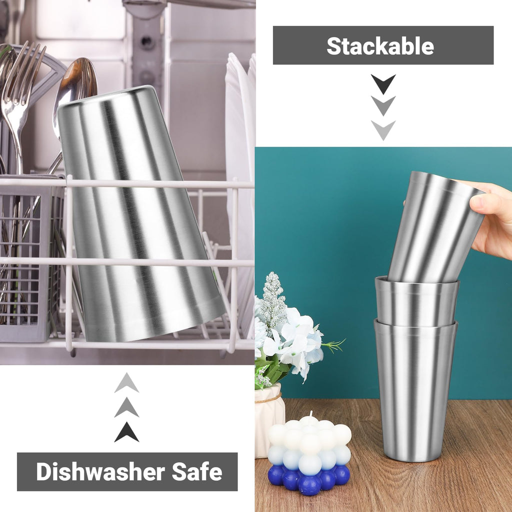 16 oz Stainless Steel Insulated Tumbler 8 Pack B291