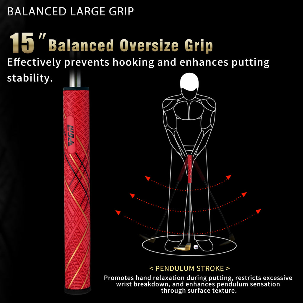 CNC-Milled Low-CG Golf Putter with Alignment Line & Oversized Grip Q186551