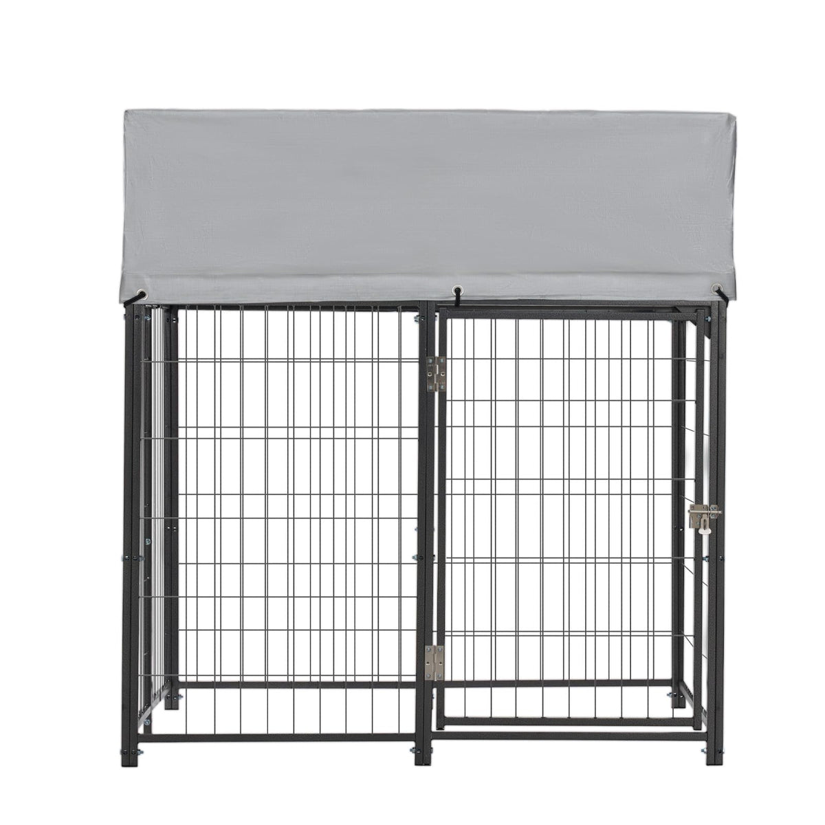 Outdoor Dog Kennel with UV-Resistant & Waterproof Roof Cover J823799