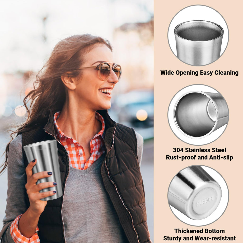 16 oz Stainless Steel Insulated Tumbler 8 Pack B291