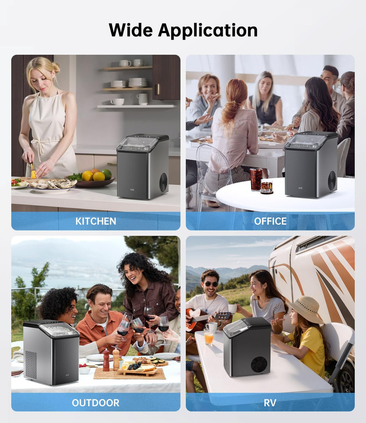 40LBS Nugget Countertop Ice Maker F253