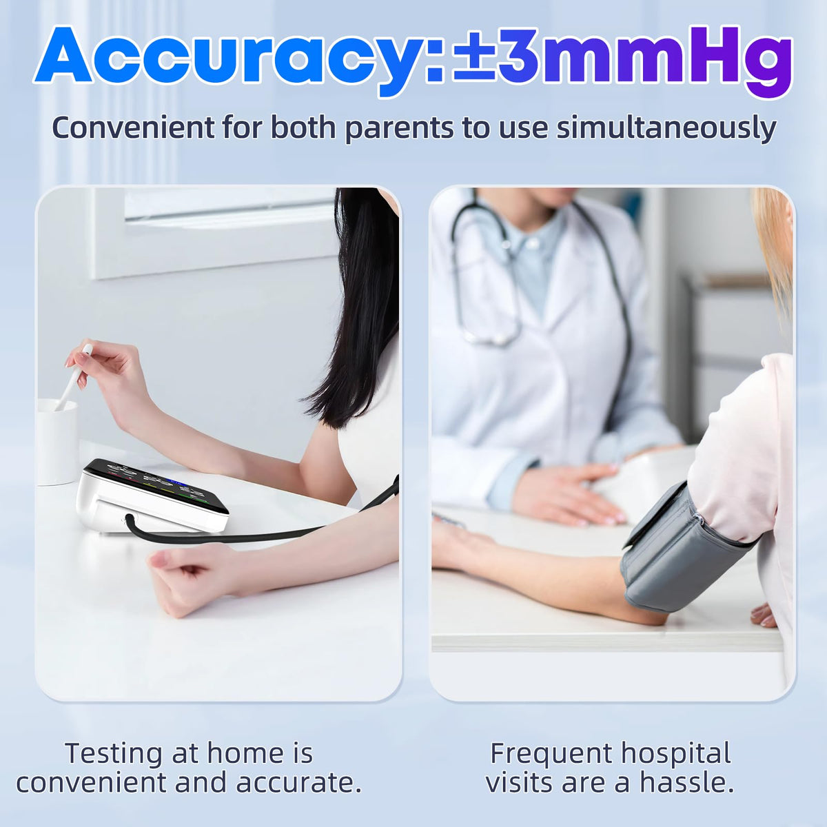 Automatic Upper Arm Blood Pressure Monitor with 2 Size Cuffs A88337
