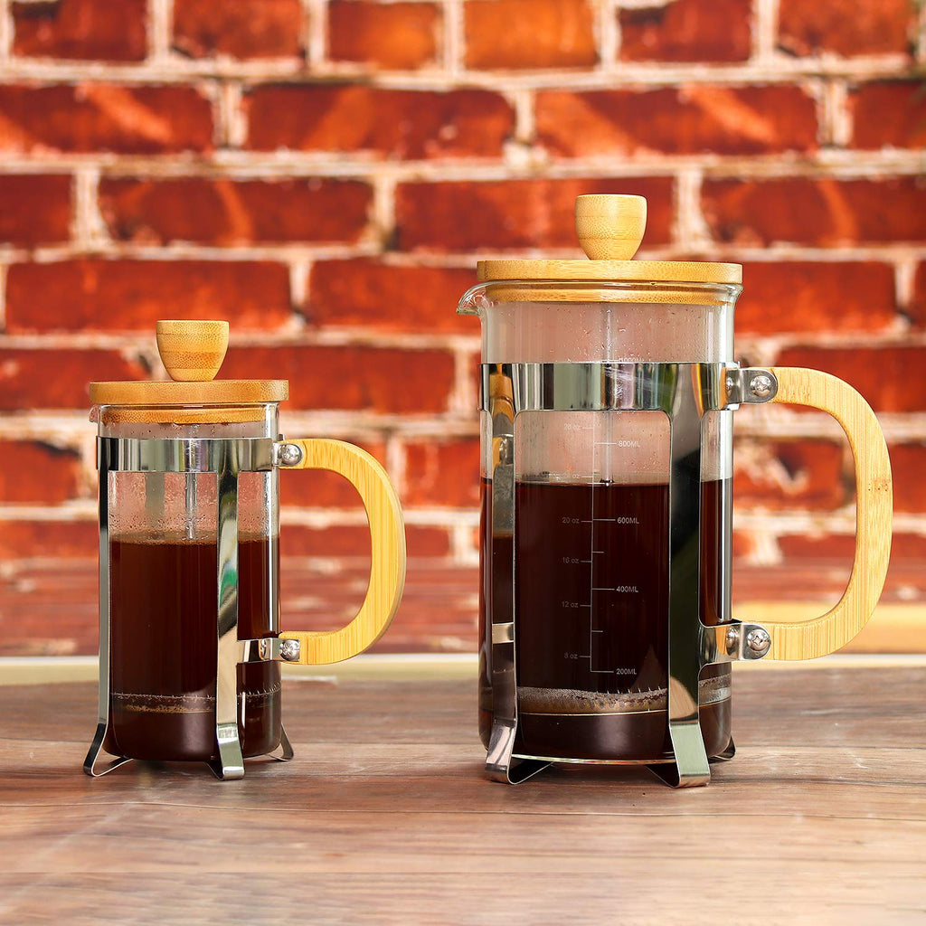 34 oz French Press Coffee Maker with Bamboo Lid N357124