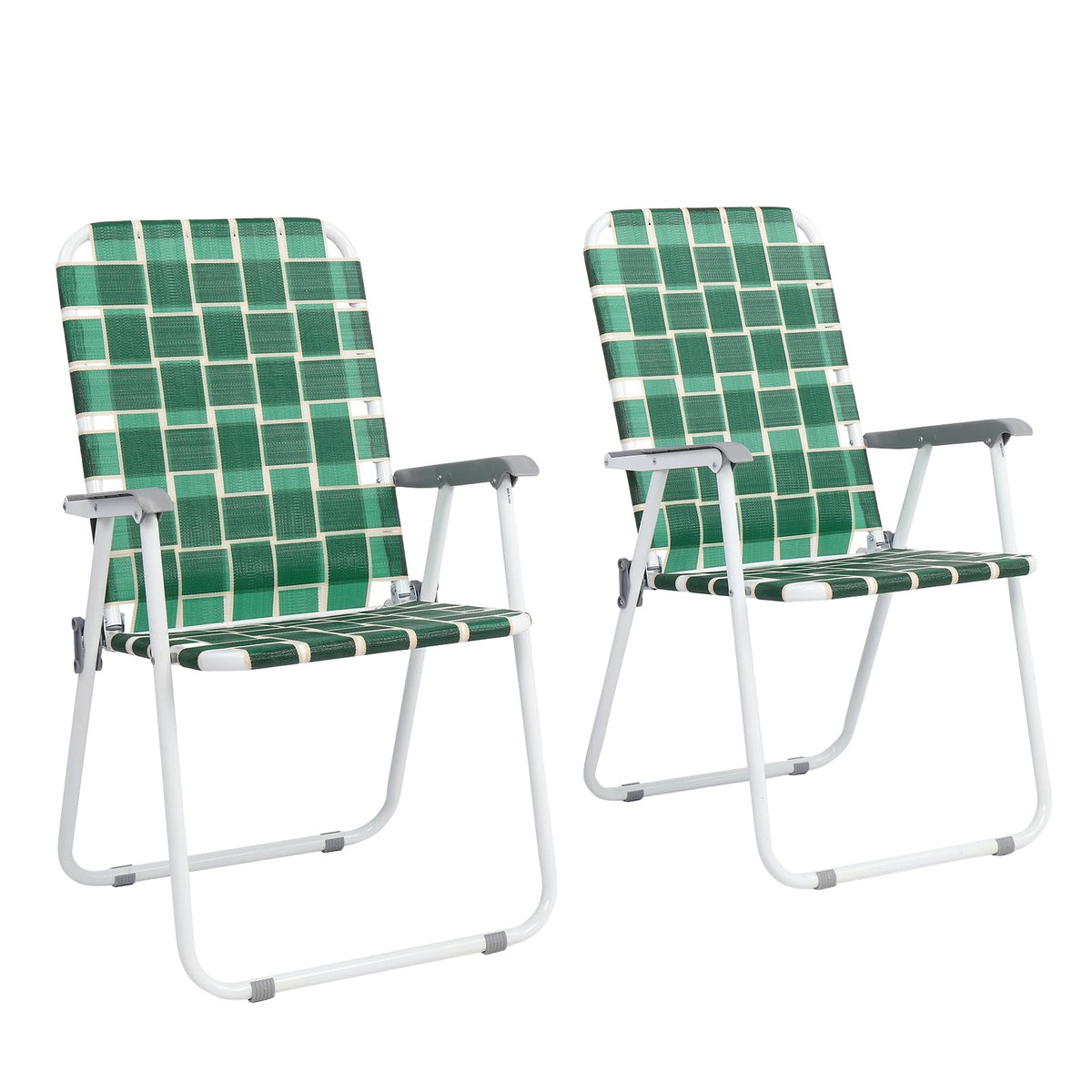 Webbed Folding Chairs Set of 2 O69110