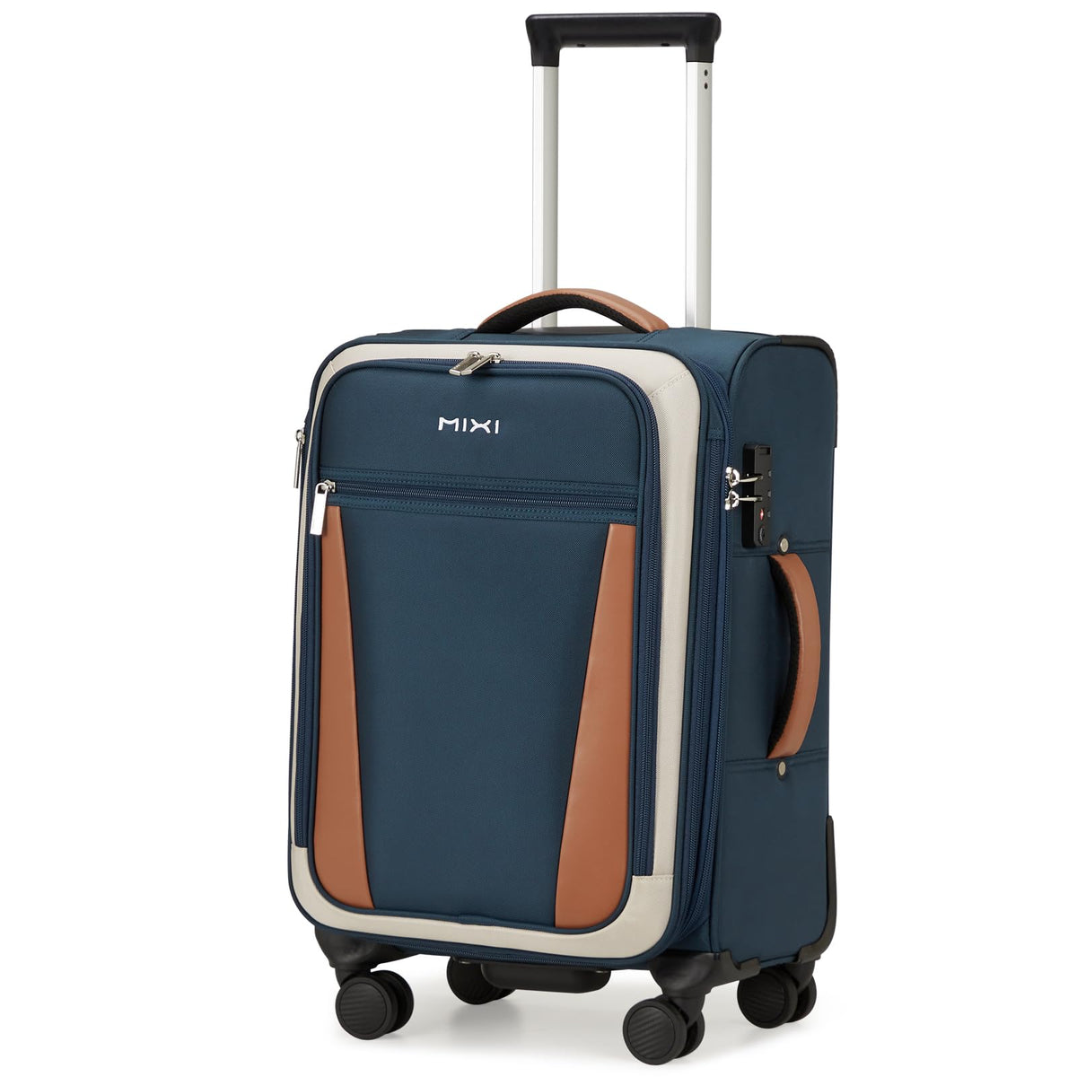 20 Inch Expandable Softside Carry On Luggage with Front Pocket K124516