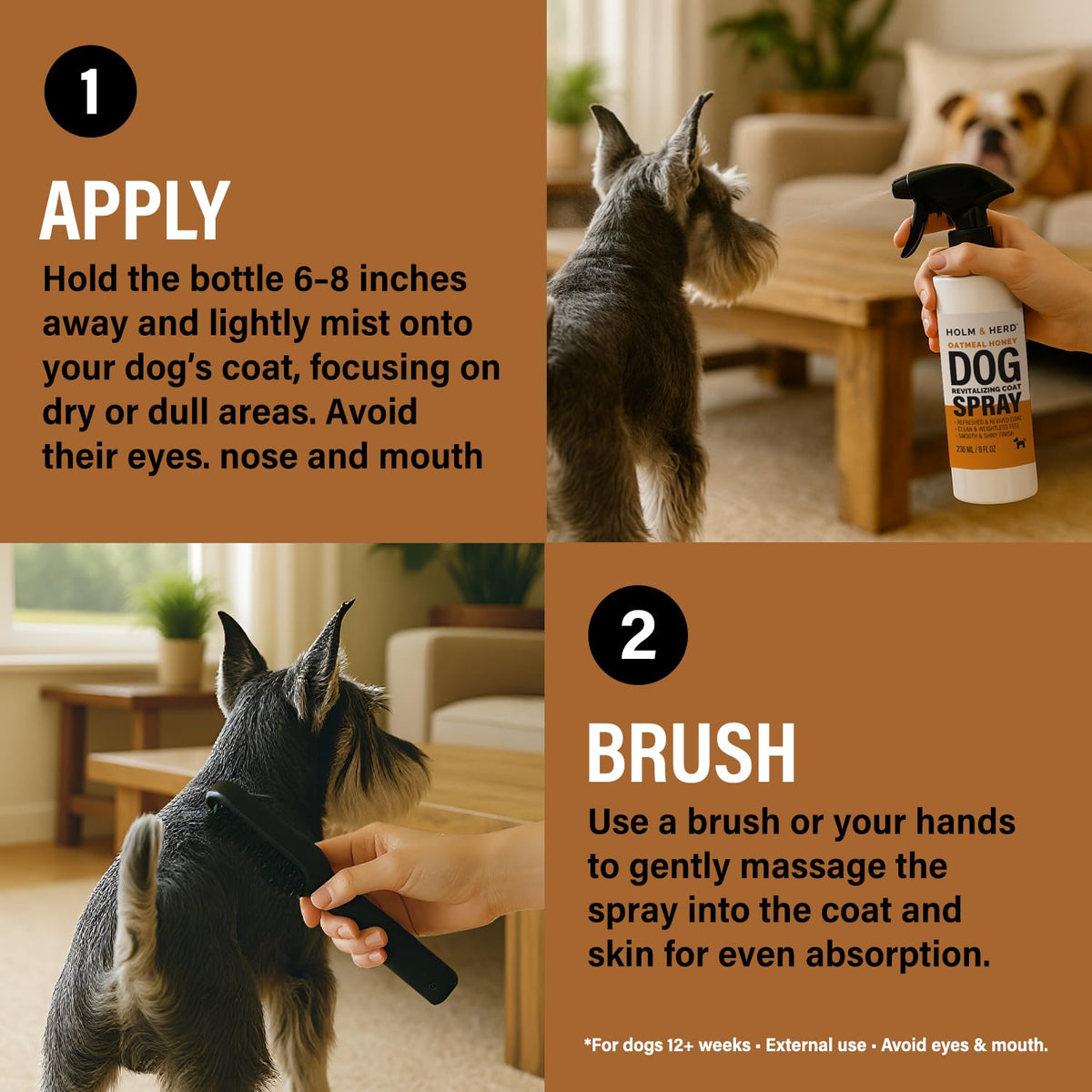 Oatmeal Honey Dog Deodorizing Spray P2413
