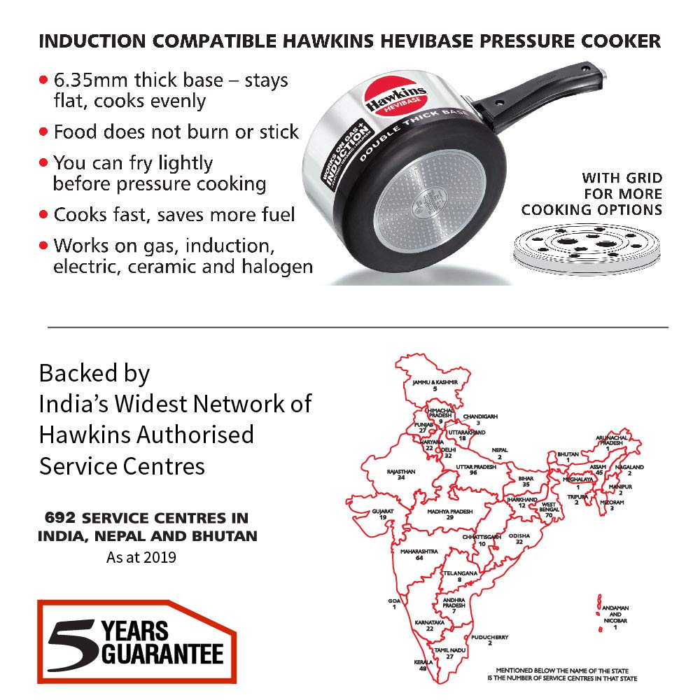 2 Litre Aluminium Pressure Cooker O24626