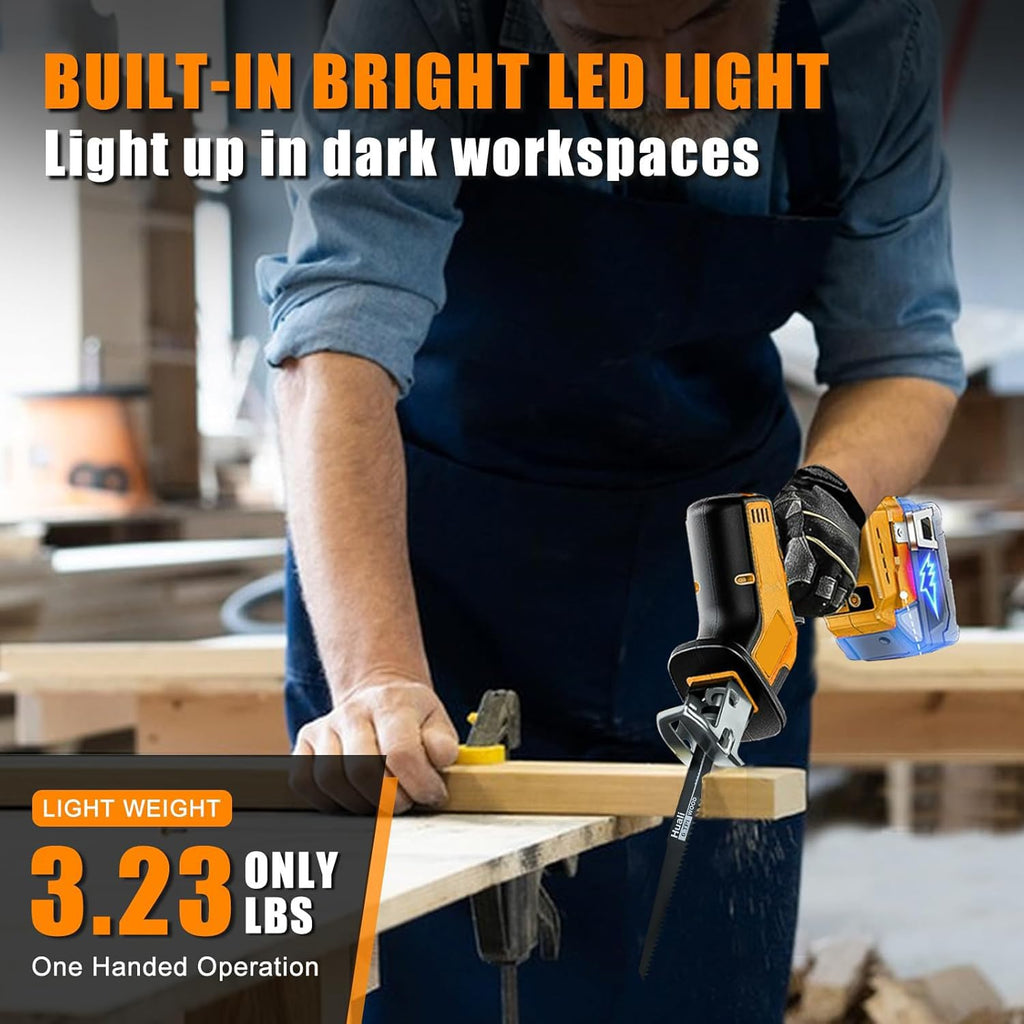 Cordless Reciprocating Saw with 4 Saw Blades Z545
