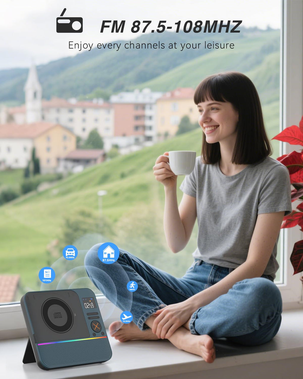 Portable CD Player with Bluetooth R427280