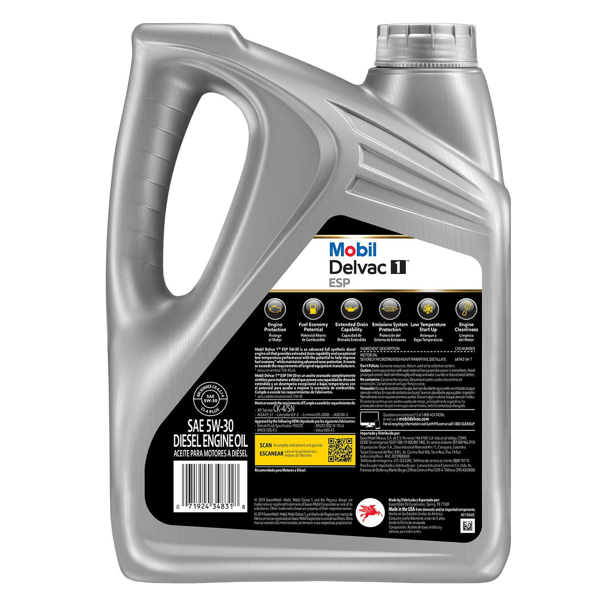Full Synthetic 5W-30 Diesel Engine Oil 1 Gal D44326