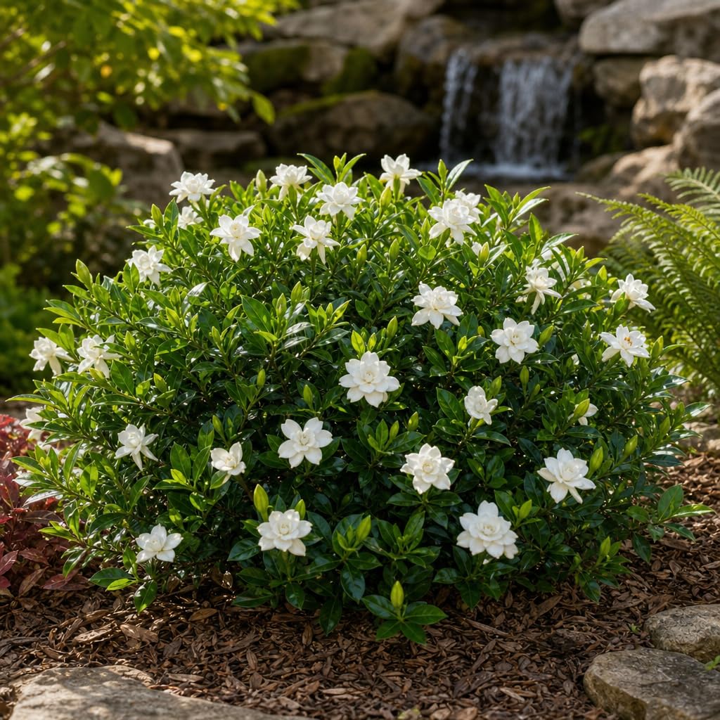 2 Extra Large 3 Gallon Frostproof Gardenia Jasminoides Fragrant Evergreen Shrub D9248