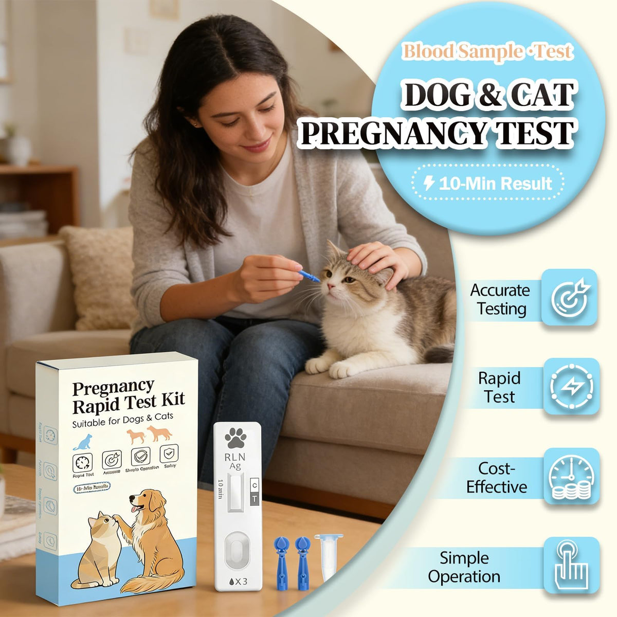 2-Pack Dog & Cat Pregnancy Test Kit M5038