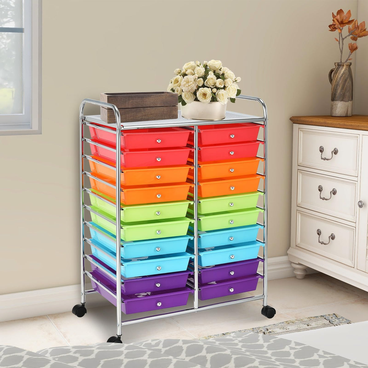 12 Drawer Rolling Storage Cart P71116