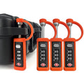 Orange 4-Pack 3-Dial Combo Lock B323192