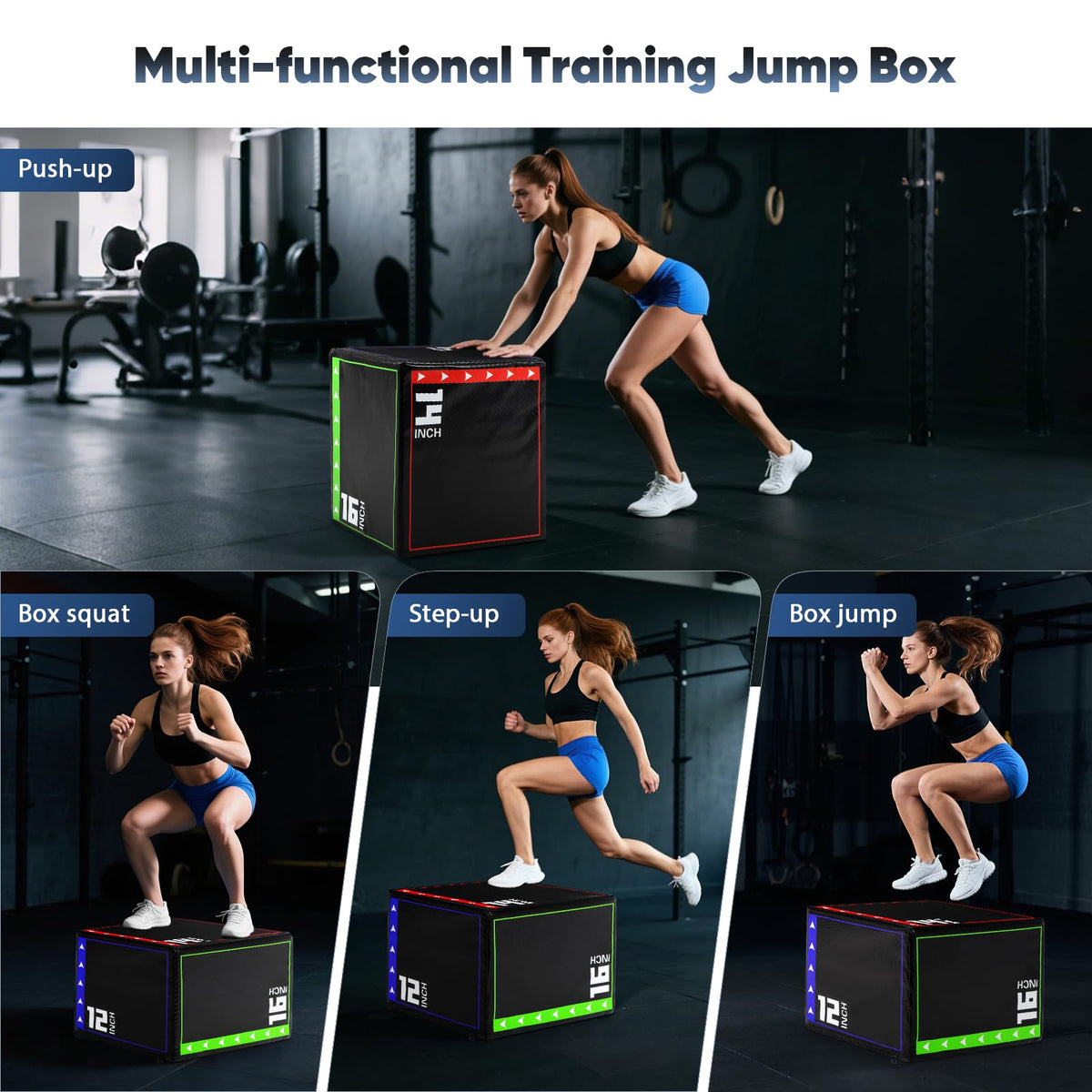 3 in 1 Foam Plyometric Jump Box V4223