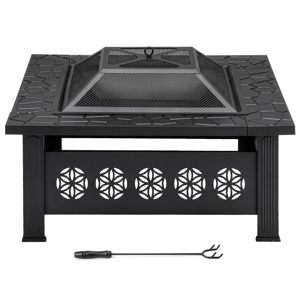 32 Inch Metal Outdoor Fire Pit J541294