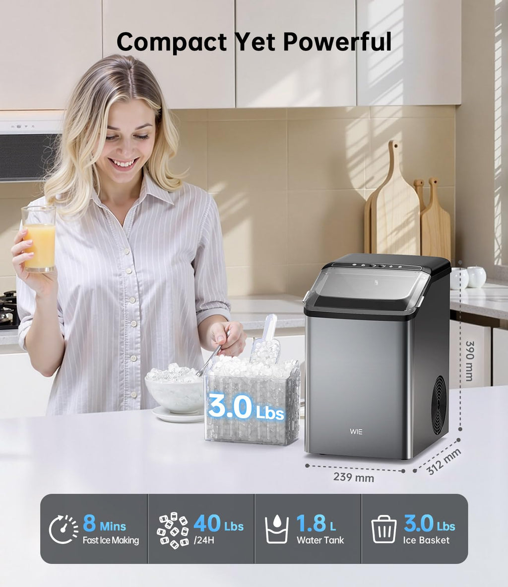 40LBS Nugget Countertop Ice Maker F253